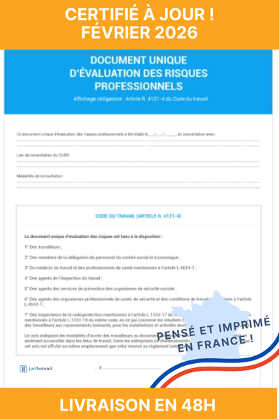 illustration pour Affichage obligatoire des modalités de consultation et d'accès au DUERP à acheter