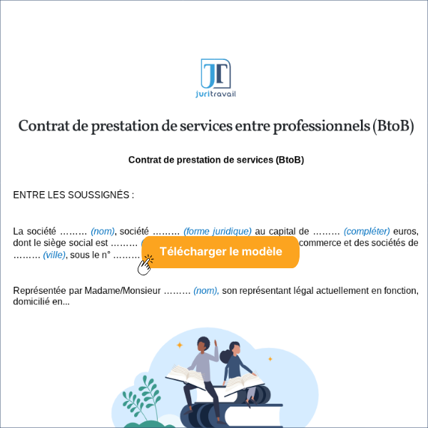 Modèle de contrat de prestation de services B to B